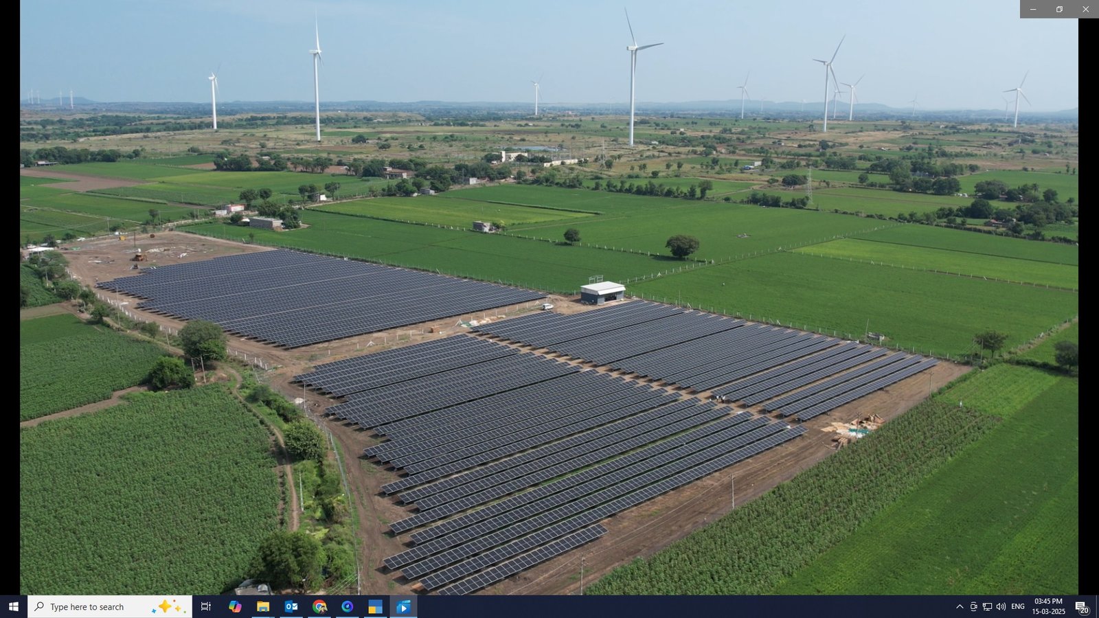 2.80 MW ground-mounted solar plant at Shivrajpur, Kalawad district, Gujarat